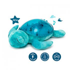 Cloud B Tranquil Turtle Ricaricabile Tartaruga Azzurra Proiettore Musica e Suoni - L'Orso Dado